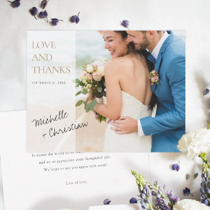 Cartões de agradecimentos de Casamento Personaliza
