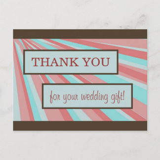 Cartões de agradecimentos de Casamento - Simples