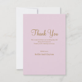 Cartões de agradecimentos de Casamento Simples Rox