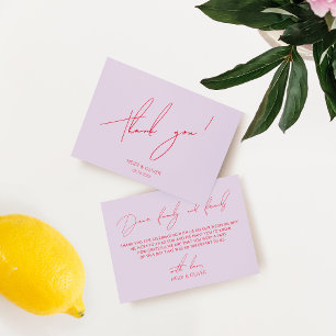 Cartões de agradecimentos de Casamento Simples Ver