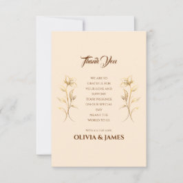 Cartões de agradecimentos De Casamento Terracotta