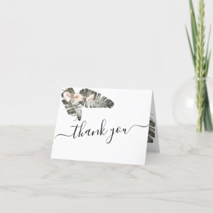 Cartões de agradecimentos de Casamento Tropical Ca