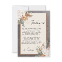 Cartões de agradecimentos de Casamento Verde de La