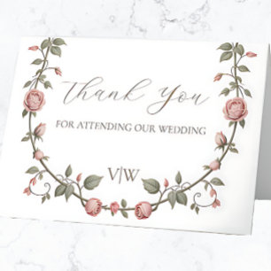 Cartões de agradecimentos de Casamento Verde do Ja
