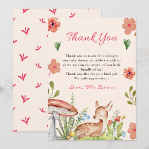 Cartões de agradecimentos de Chá de fraldas