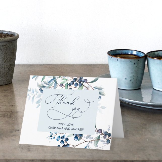 Cartões de agradecimentos de Chá de fraldas Berry  (Criador carregado)