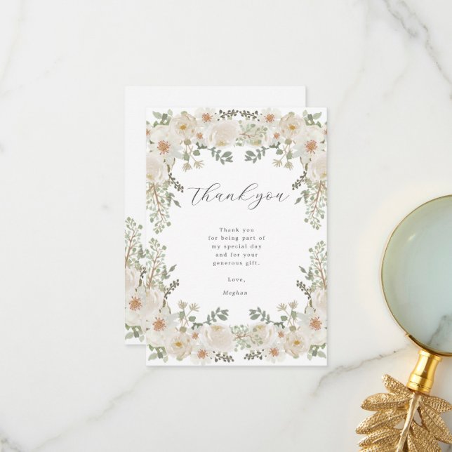 Cartões de agradecimentos de Chá de fraldas da Ivo (Frente/Verso In Situ)