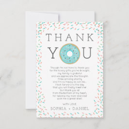 Cartões de agradecimentos de Chá de fraldas das Ro