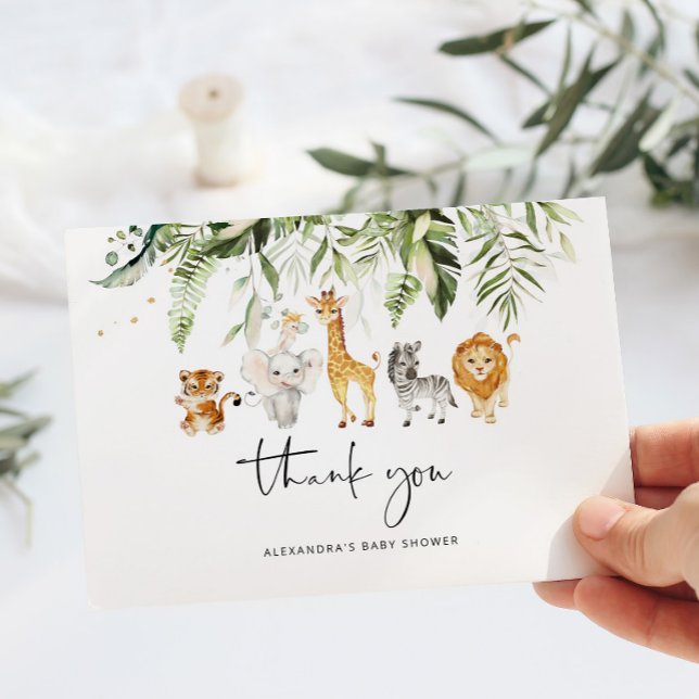 Cartões de agradecimentos de chá de fraldas de ani (Criador carregado)