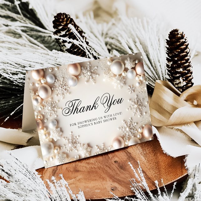 Cartões de agradecimentos de Chá de fraldas de flo (Criador carregado)