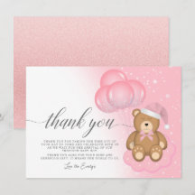 Cartões de agradecimentos de Chá de fraldas de Gar