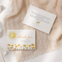 Cartões de agradecimentos de Chá de fraldas de gir