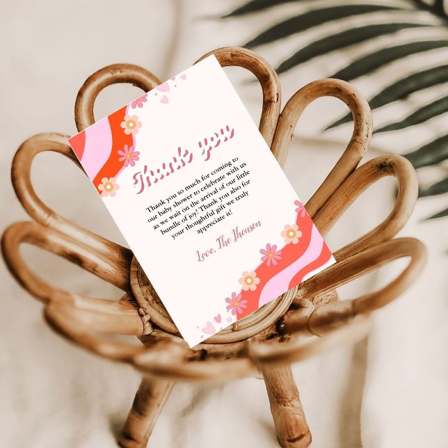 Cartões de agradecimentos de chá de fraldas de mar (Criador carregado)