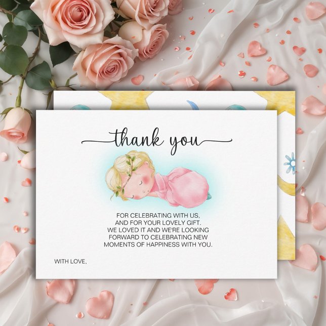 Cartões de agradecimentos de Chá de fraldas de Men (Criador carregado)