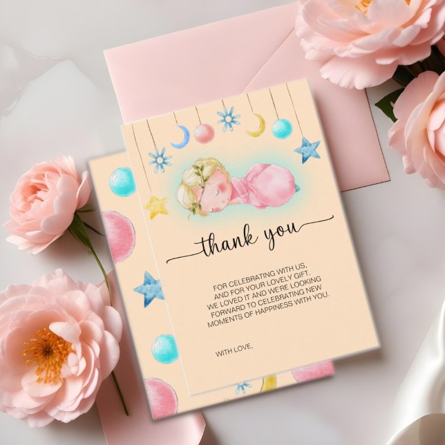 Cartões de agradecimentos de Chá de fraldas de Men (Criador carregado)