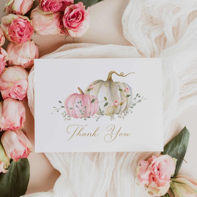 Cartões de agradecimentos de Chá de fraldas de Men (Elegant Fall Baby Shower Than you card)