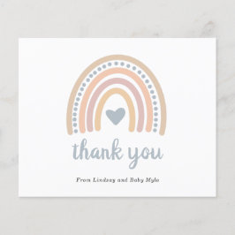 Cartões de agradecimentos de Chá de fraldas de orç