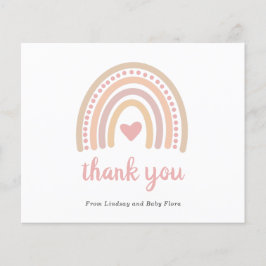 Cartões de agradecimentos de Chá de fraldas de orç