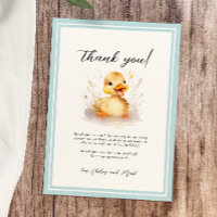 Cartões de agradecimentos de Chá de fraldas de Pat