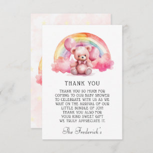 Cartões de agradecimentos de Chá de fraldas de Urs