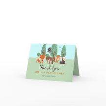 Cartões de agradecimentos de Chá de fraldas dos Am