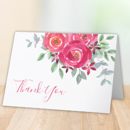 Cartões de agradecimentos de Chá de fraldas Floral