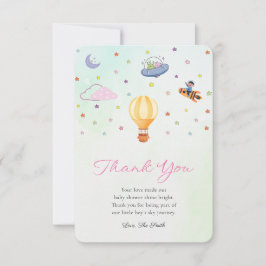 Cartões de agradecimentos de Chá de fraldas neutro