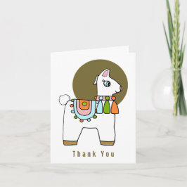 Cartões de agradecimentos de chá de fraldas pinata