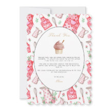 Cartões de agradecimentos de Chá de panela Bridal 