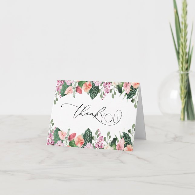 Cartões de agradecimentos de Chá de panela de Hibi (Frente)