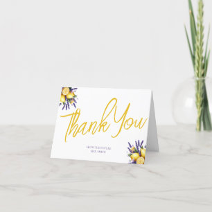 Cartões de agradecimentos de Chá de panela de limã