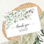 Cartões de agradecimentos de Chá de panela Eucalyp<br><div class="desc">Cartões de agradecimentos de Chá de panela Eucalyptus verde</div>