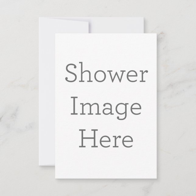 Cartão de agradecimento folha única 8.9 cm x 12.7 cm (Frente)