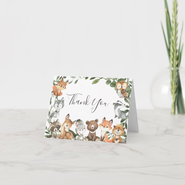 Cartões de agradecimentos de Chás de fraldas de an (Frente)