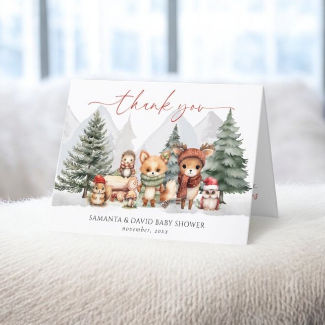 Cartões de agradecimentos de Chás de fraldas de an (Criador carregado)