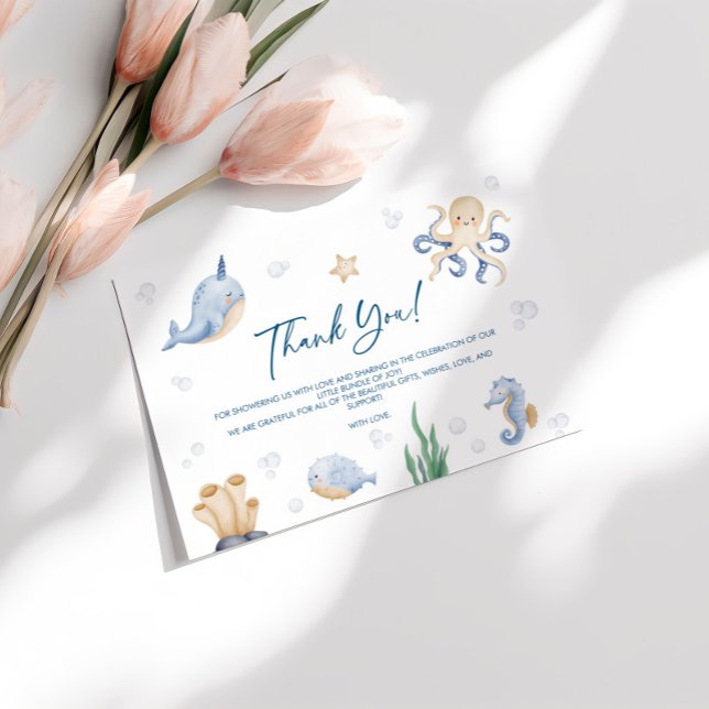 Cartões de agradecimentos de Chás de fraldas de an (Criador carregado)