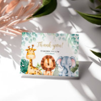 Cartões de agradecimentos de Chás de fraldas Safar