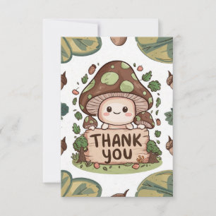 Cartões de agradecimentos de Cogumelo Encantador F