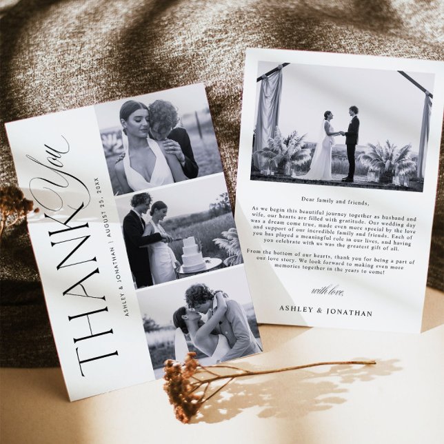 Cartões de agradecimentos de Colagem de Fotos de C (Criador carregado)