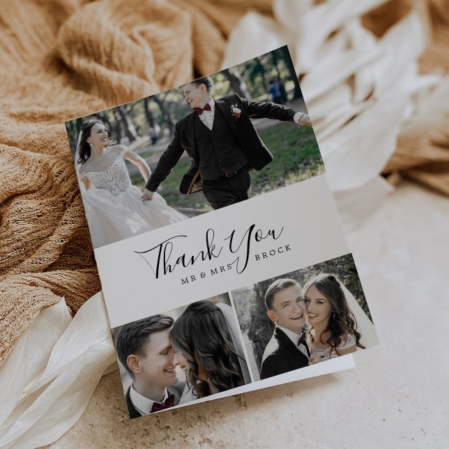 Cartões de agradecimentos de Colagem de Fotos Míni (Criador carregado)