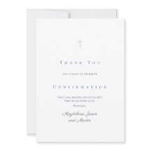 Cartões de agradecimentos de confirmação