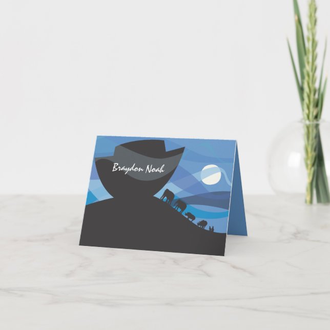 Cartões de agradecimentos de Convite à Arca de Noa (Frente)