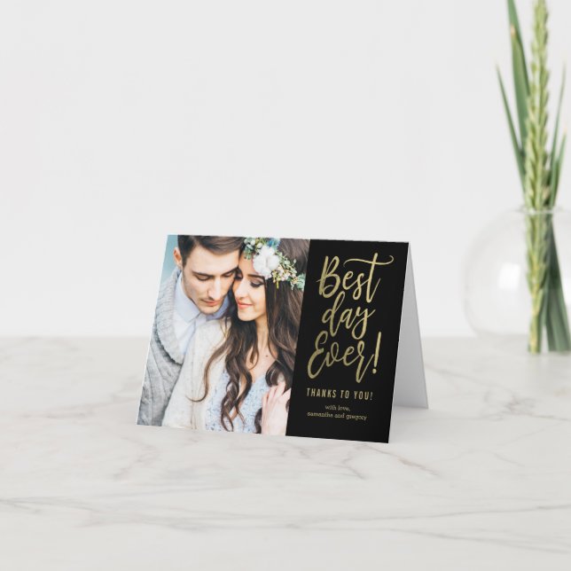 Cartões de agradecimentos de COR EDITÁVEL no Melho (Frente)