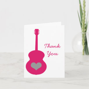 Cartões de agradecimentos de Coração de Guitarr