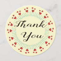 Cartões de agradecimentos de Corações Modernos