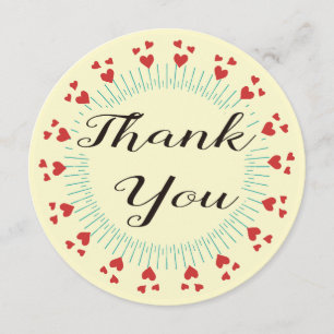 Cartões de agradecimentos de Corações Modernos