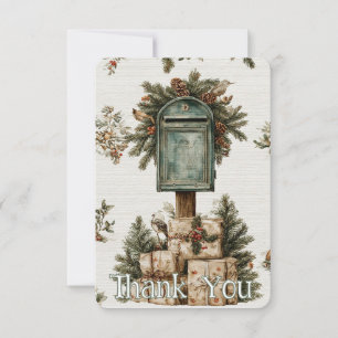 Cartões de agradecimentos de Correio Postal da Cai