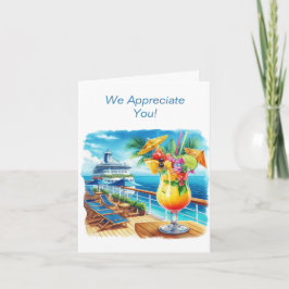 Cartões de agradecimentos de cruzeiro