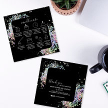 Cartões de agradecimentos de cuidado com velas Adi