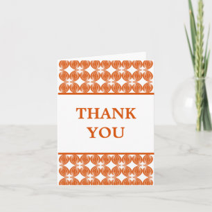 Cartões de agradecimentos de Deco Moderno Laranja